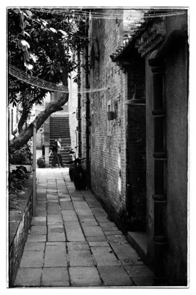 old and dirty street in rome, italy