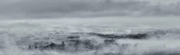 Texturovaná Krajina Černou Bílou — Stock fotografie