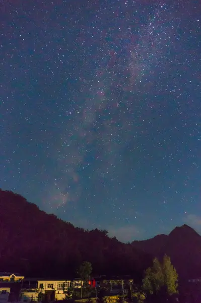 Hermoso Cielo Nocturno Estrellado — Foto de Stock