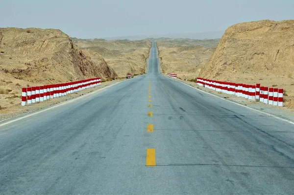 road in the desert of china