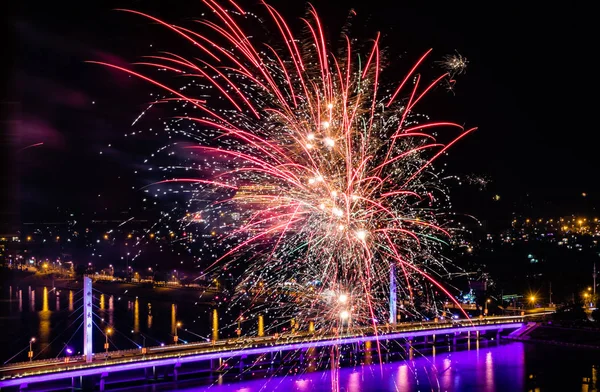 Colorful of fireworks in holiday festival