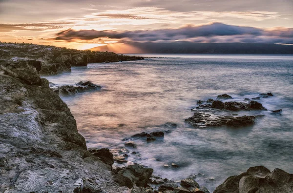 Schöner Sonnenuntergang Strand — Stockfoto