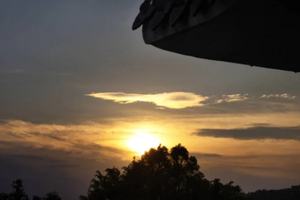 Salida Del Sol Las Montañas Atardecer — Foto de Stock