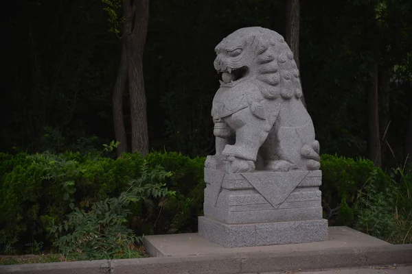 Escultura Piedra Una Estatua Buddha — Foto de Stock