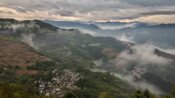 Hermosa Cordillera Huangshan Sur Provincia Anhui Este China — Foto de Stock