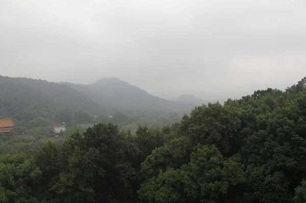 Paisaje Montaña Con Montañas Bosque — Foto de Stock