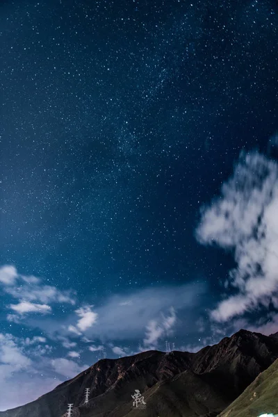 Astrologi Nattehimmel Med Stjerner - Stock-foto