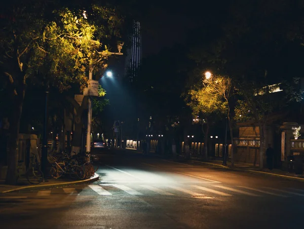 Vista Nocturna Ciudad — Foto de Stock