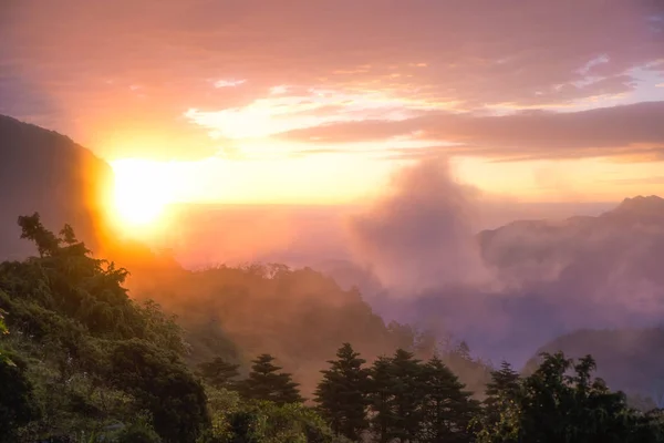 Vista Sul Bellissimo Paesaggio Montano — Foto Stock