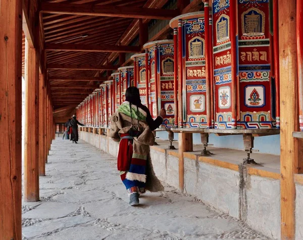 Templo Chino Tradicional Katmandú Nepal — Foto de Stock