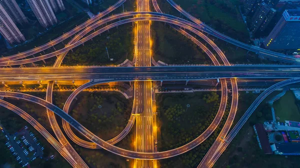 Szlaki Światła Drogowego Autostradzie — Zdjęcie stockowe