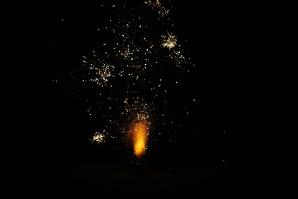 Fuochi Artificio Colorati Nel Cielo Notturno — Foto Stock