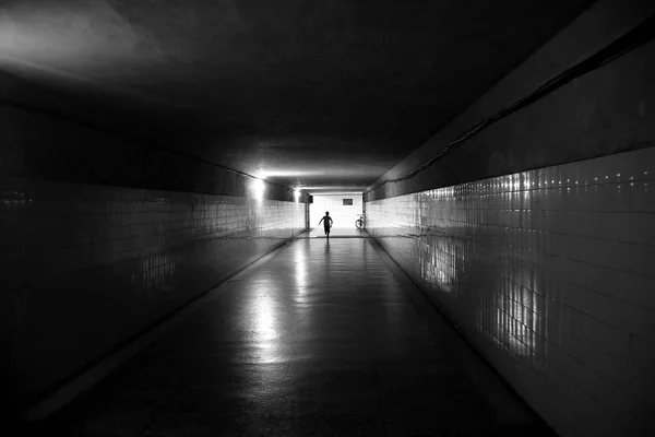 underground tunnel with empty space