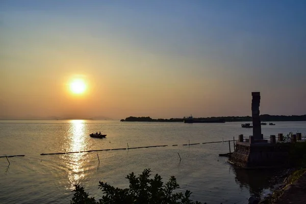 Hermoso Atardecer Sobre Mar — Foto de Stock