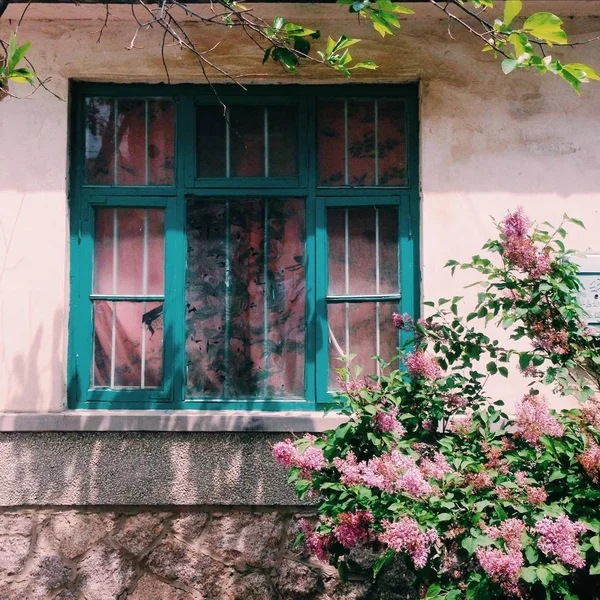 Vieja Ventana Casa — Foto de Stock