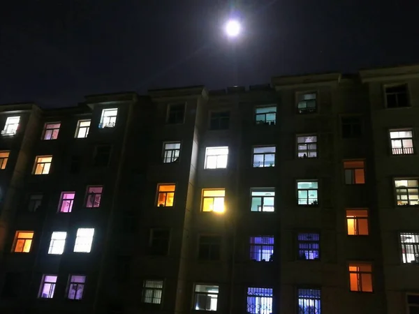 Hermosa Vista Nocturna Ciudad — Foto de Stock