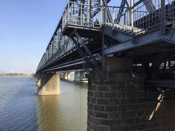 Puente Puerto Antena Belgium — Foto de Stock