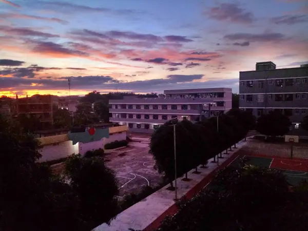 Vista Panorámica Aire Libre Amanecer — Foto de Stock