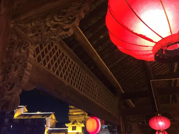 chinese temple in the night