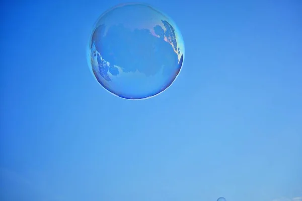 blue sky with bubble