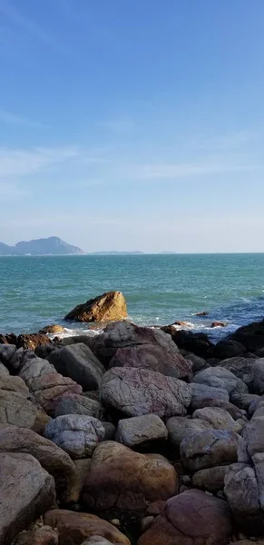 Hermosa Costa Del Mar Norte Israel — Foto de Stock