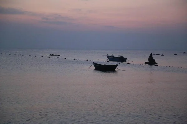 Hermoso Atardecer Sobre Mar — Foto de Stock