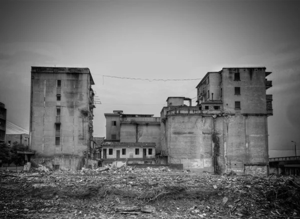 Ruinas Una Fábrica Industrial Muy Contaminada Lugar Era Conocido Como — Foto de Stock