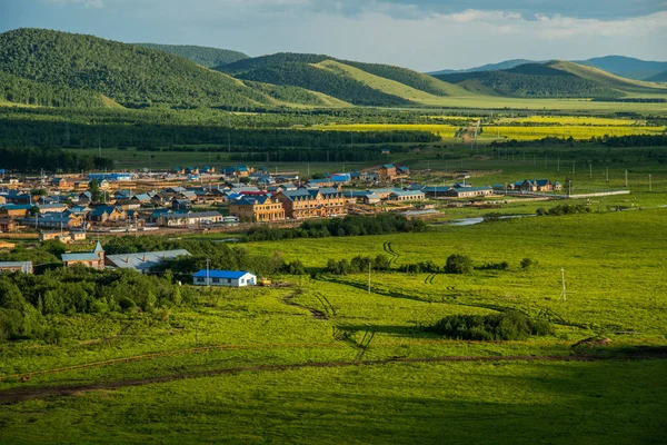 Vista Bela Paisagem Montanhosa — Fotografia de Stock