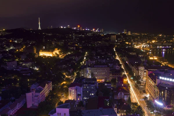 Bella Vista Notturna Della Città — Foto Stock