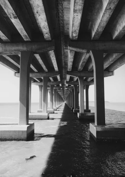 Muelle Vacío Mar — Foto de Stock