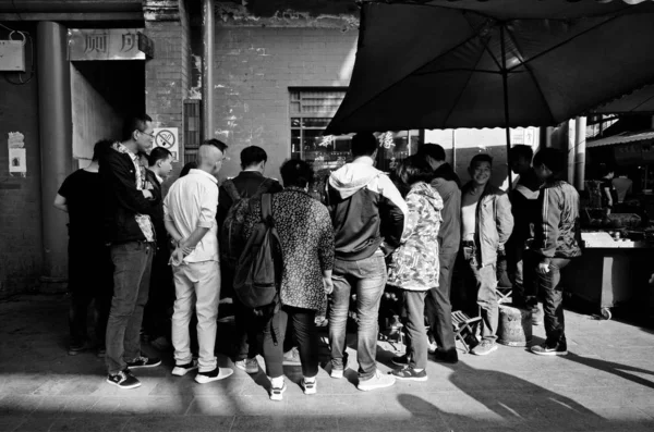 Multitud Gente Calle — Foto de Stock