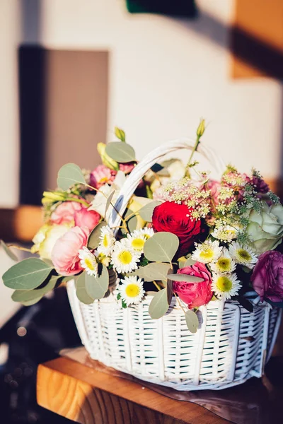 Hermoso Ramo Flores Jarrón — Foto de Stock