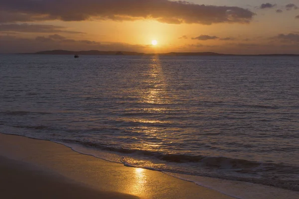 Hermosa Puesta Sol Sobre Mar Naturaleza — Foto de Stock