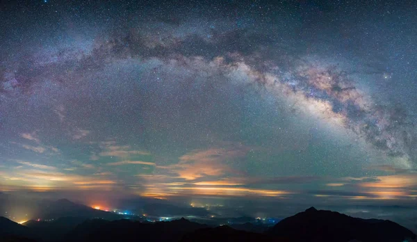 Cielo Nocturno Con Estrellas Estrellado — Foto de Stock