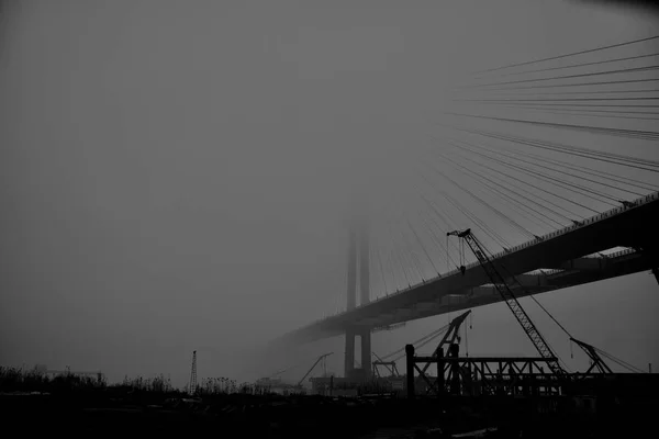 Puente Sobre Río Ciudad — Foto de Stock