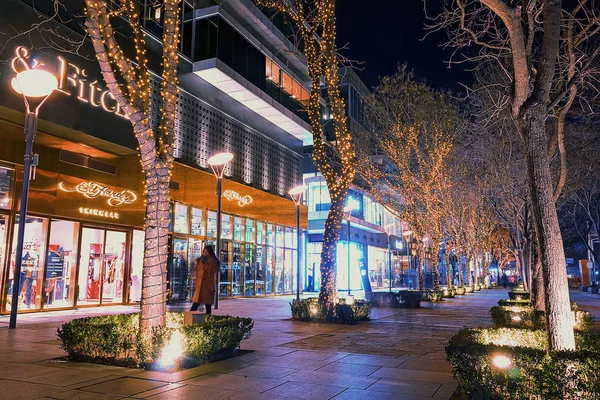 Hermosa Vista Nocturna Ciudad — Foto de Stock