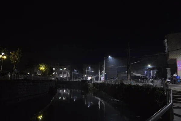 Hermosa Vista Nocturna Ciudad — Foto de Stock