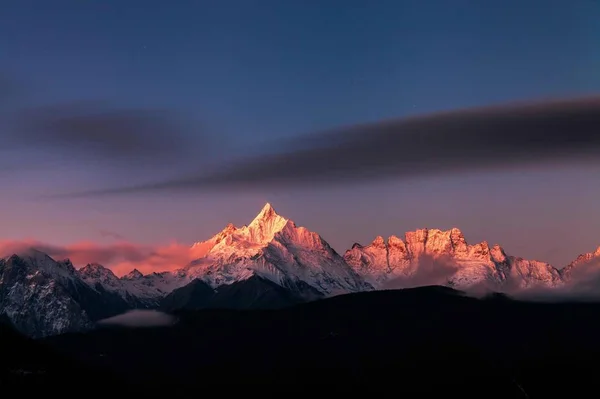 Hermoso Atardecer Las Montañas — Foto de Stock