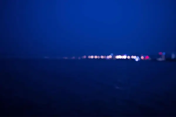 Abstrakter Verschwommener Hintergrund Der Stadtbeleuchtung — Stockfoto