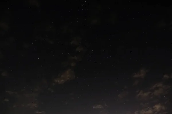 Paisaje Nocturno Con Estrellas Brillantes — Foto de Stock