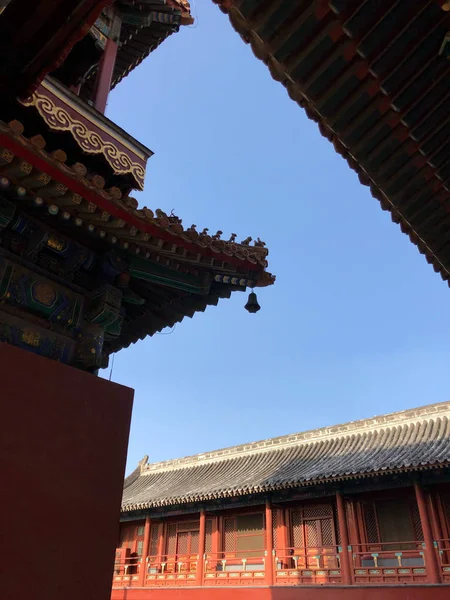 the old chinese temple in the forbidden city