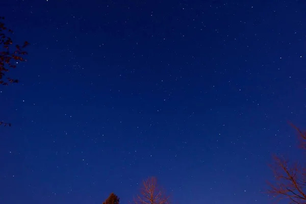 Cielo Nocturno Con Estrellas Estrellado — Foto de Stock