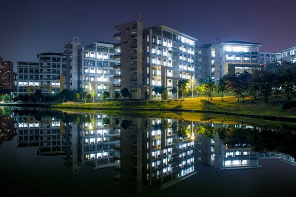 Hermosa Vista Nocturna Ciudad — Foto de Stock