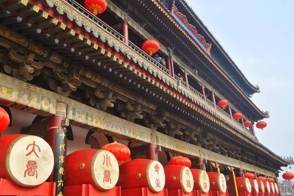 China Tradicional Rojo Blanco China — Foto de Stock