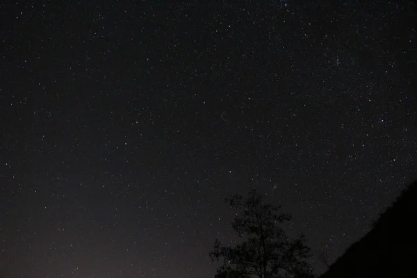 Estrellas Centelleantes Noche Astrología Nebulosa — Foto de Stock