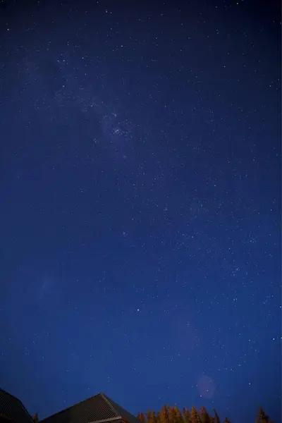 Cielo Nocturno Con Estrellas Estrellado — Foto de Stock