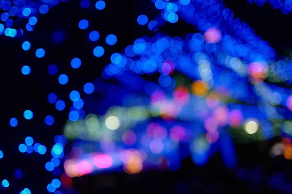 Fondo Abstracto Coloridas Luces Bokeh — Foto de Stock