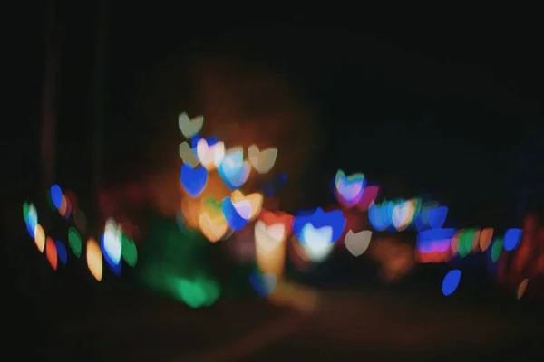 Fondo Abstracto Coloridas Luces Bokeh — Foto de Stock