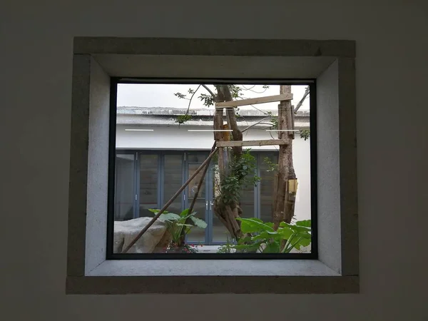 Ventana Una Casa Con Cristal Edificio — Foto de Stock