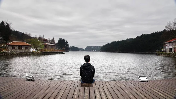 Lago Naturaleza Paisaje Fondo — Foto de Stock